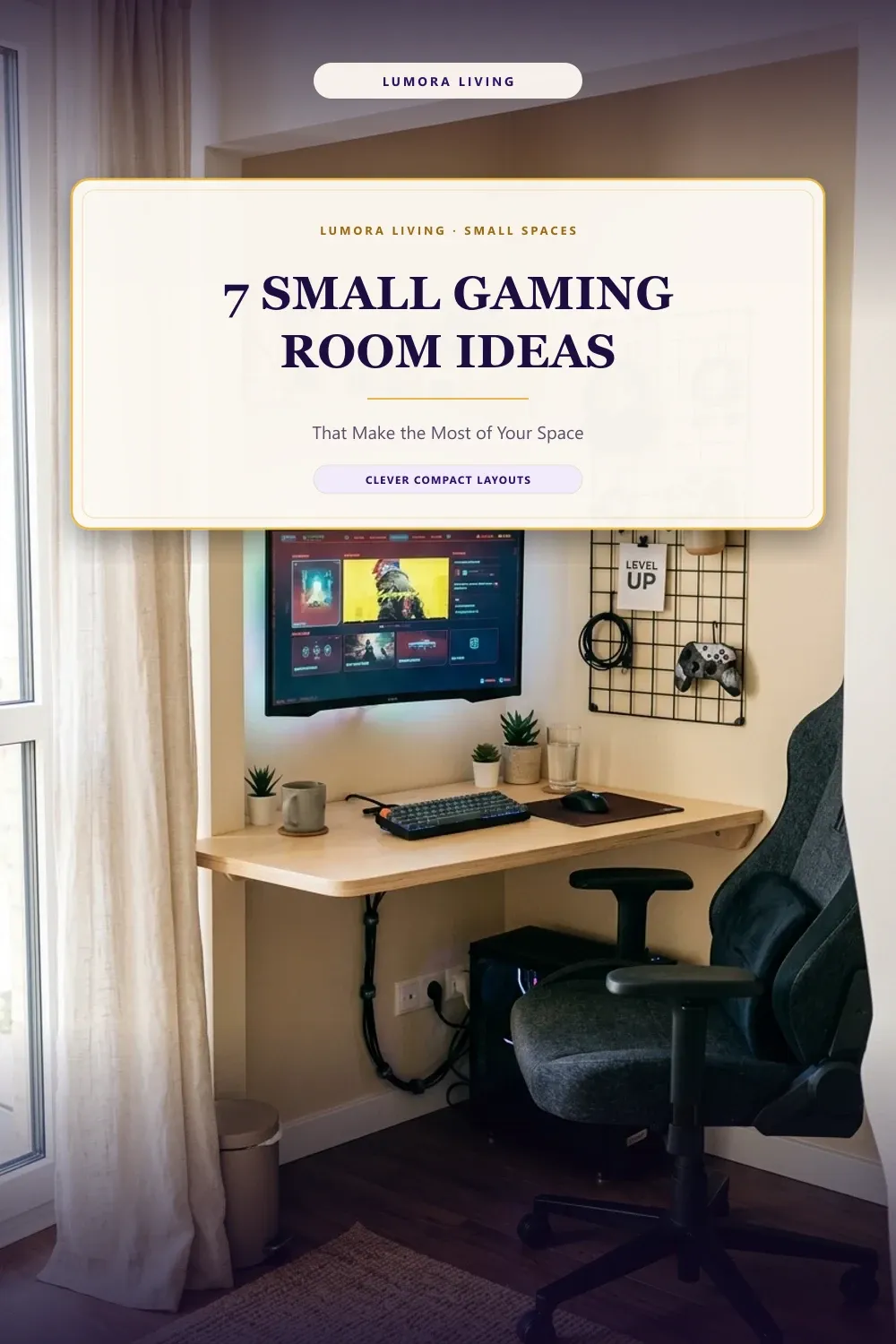 Turn a tight spare bedroom or closet nook into a comfortable gaming room. Discover 7 small gaming room ideas featuring vertical wall storage, compact floating desks, and light-reflecting palettes that maximize every square foot.